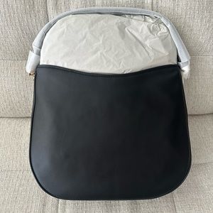 NWT COACH Calf Leather Soft Tabby Hobo in Black/Brass